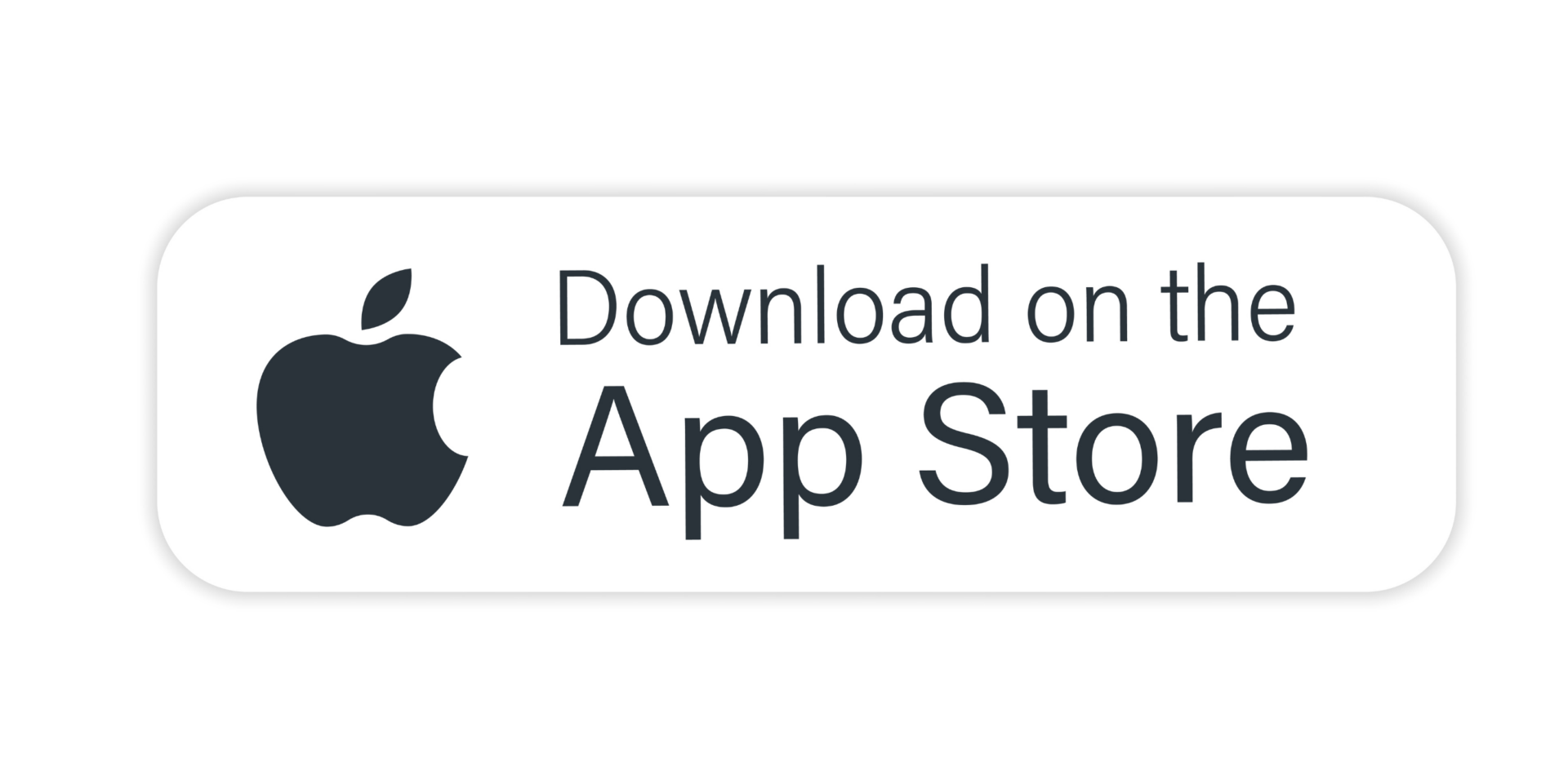 Das Logo von Apple ist links im Bild mit der Beschriftung Download on the APP Store