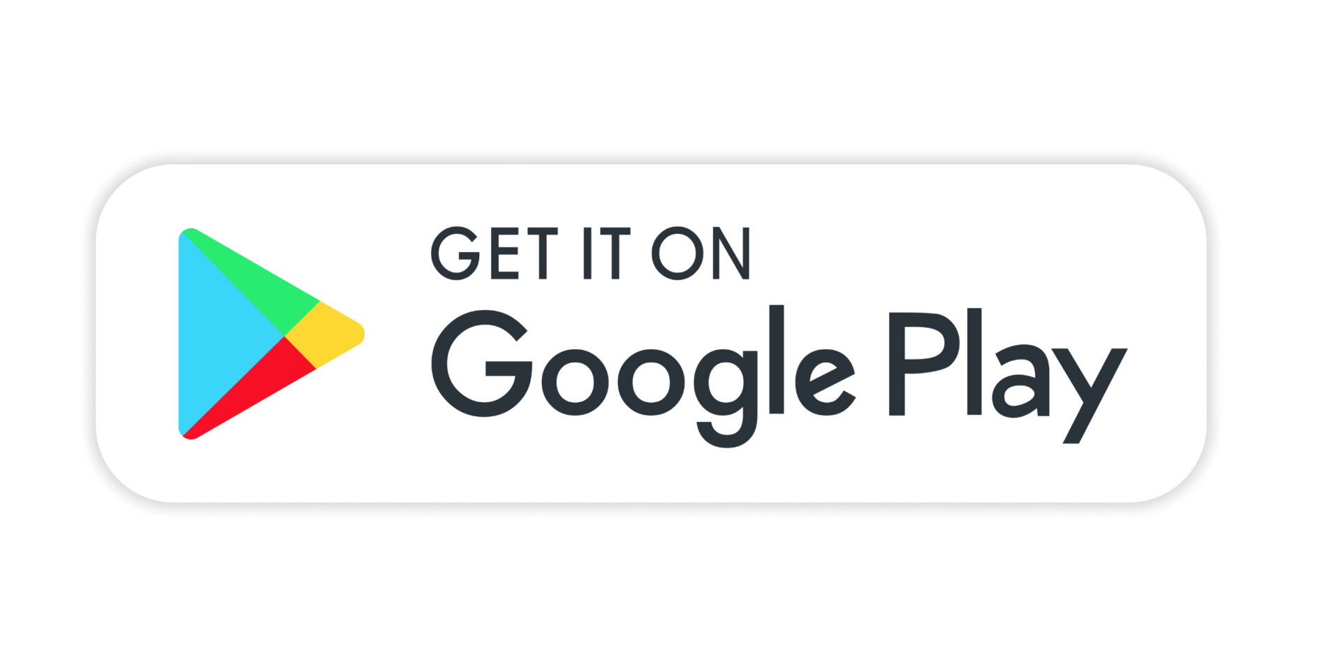 Links im Bild ist das Google Symbol mit dem Schriftzug Get it on Google Play