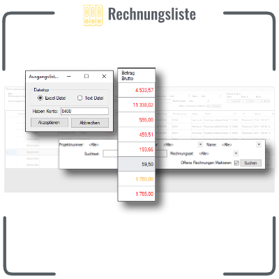 Rechnungsliste