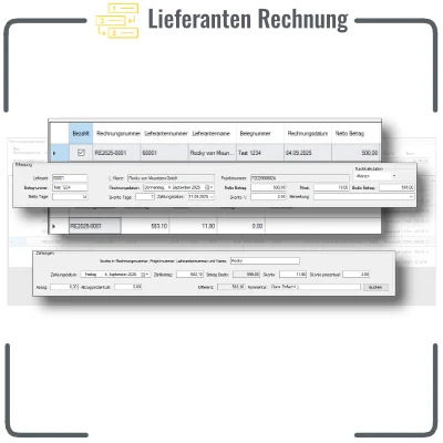 Lieferanten Rechnungen
