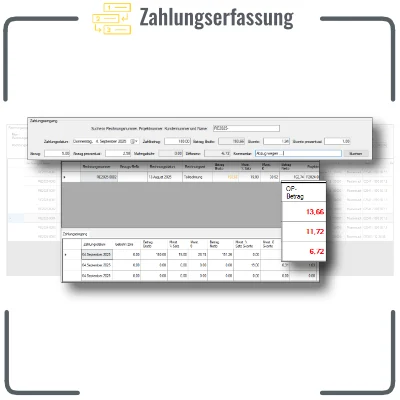 Zahlungen erfassen